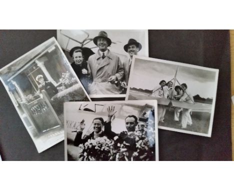 WAYFARER, Supplements, b/w photos (210 x 160mm), inc. Jean Batten (airwoman),  Discovery II off to Antarctic, women pilots fi