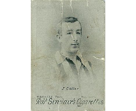 SINCLAIR R., Footballers (1900), J. Ostler, card issue, heavy creasing, only P (Illustration page 5)