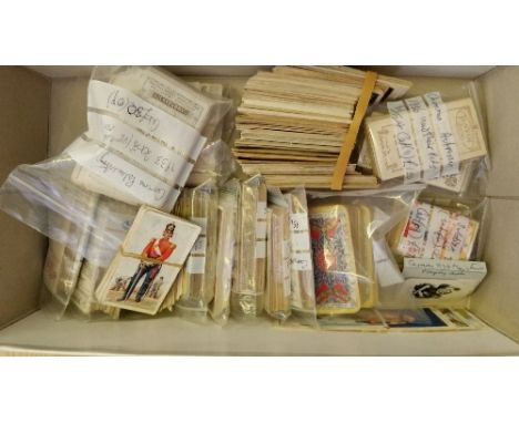 CARRERAS, parts sets, inc. Science of Boxing, Palmistry, Army/Naval Uniforms, games, Black Cat etc., slight duplication, FR t