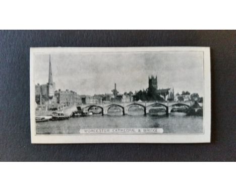 MONOPOLIO ITALIANI TABACCHI, Seria di Vedute di Englitera (English Views), Worcester Cathedrals and Bridge, No. 10 Spagnolett