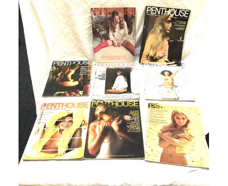 8 Vintage penthouse magazines