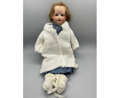 Vintage pot doll Huebach 275, a/f, approximate height