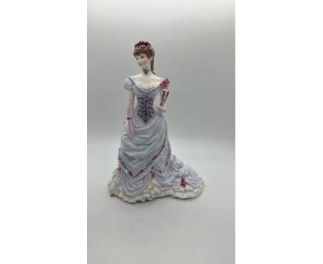 Royal Worcester Figurine The Golden Jubilee Ball Limited edition Splendour at Court with COA 