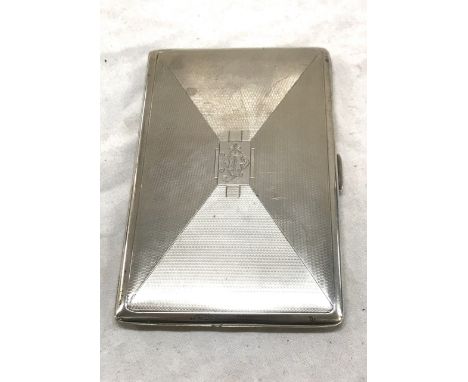 Turner and simpson Birmingham art deco heavy cigarette case 205grams