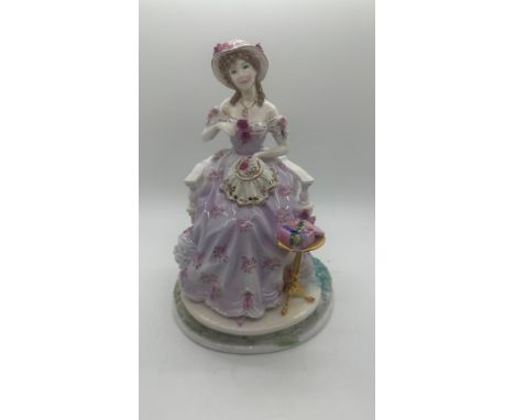 Royal Worcester figurines ‘Embroidery’ from 'The Graceful Arts Series' limited edition with COA 