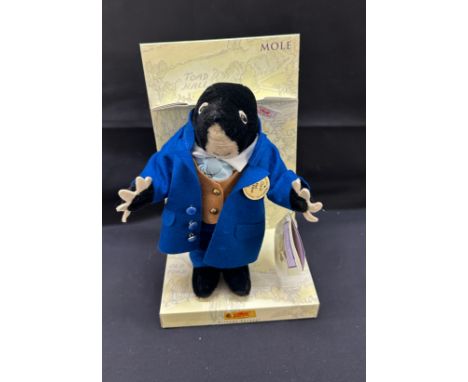 Steiff Wind in the Willow - Mole With Certificate, original box and stand 