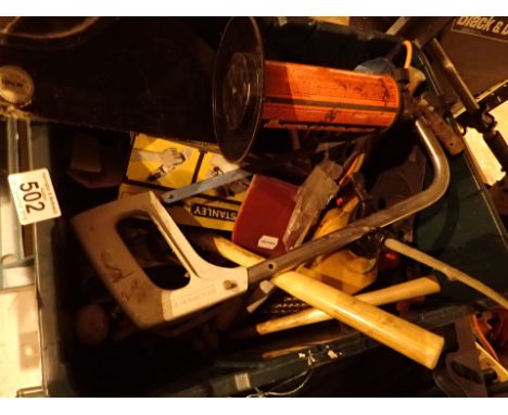 Box of mixed tools including boxed Stanley SB3 plane