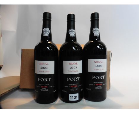 A case of 6 bottles of Silval 2003 vintage port by Quinta do Noval 75cl 19.5% each