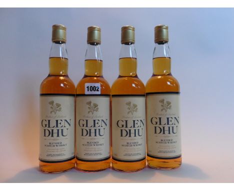4 bottles of Glen Dhu blended Scotch Whisky 40% 70cl each