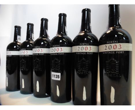 6 bottles of Portal 2003 vintage port by Quinta do Portal 75cl 20% each