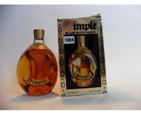 An Early 1970's bottle of Haig Dimple De Luxe Scotch Whisky with box 70% proof 26 2/3 floz