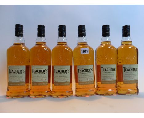 6 bottles of Teacher's Highland Cream High in Peated Malt blended Scotch Whisky 40% 70cl each 