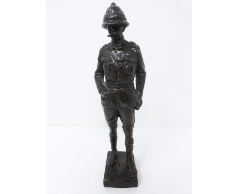 A 19th century bronze of Field Marshal Lord Roberts VC. Indistinct writing (Pretoria 1900) H 25.5 cm 