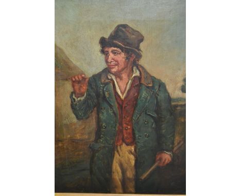 William Lucas, signed 19th Century oil on canvas, portrait of a country gentleman, dated 1878, 16ins x 12ins 