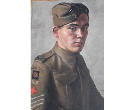 William Dring, pastel portrait of a military gentleman, signed, 19ins x 13ins, unframed 