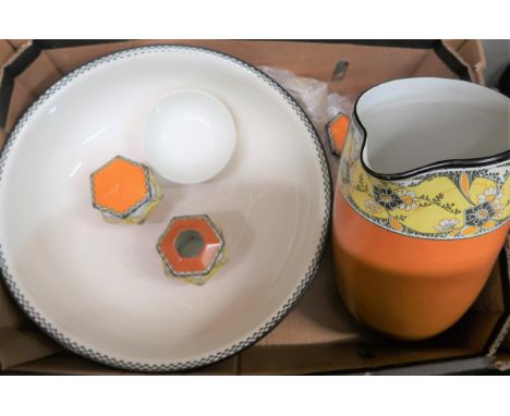 Wedgwood & Co. jug and basin set of Art Deco design 
