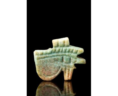 Ca. 664-332 BC.An Eye of Horus amulet with incised linear detail and complete with suspension loop. The Eye of Horus amulet i