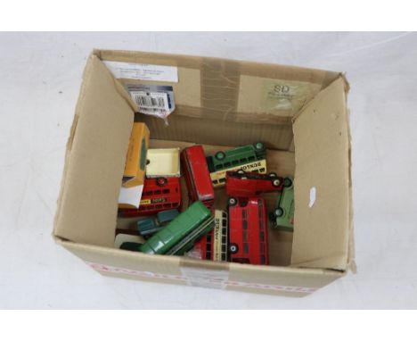 11 Diecast models, 9 x Dinky to include Trojan 'Chivers Jellies' (with repro box), Austin 'Nestles', Bedford etc, play worn b