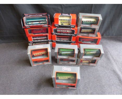18 Boxed 1:76 Corgi ltd edn The Original Omnibus diecast models featuring MCW Orion, Wilts &amp; Dorset, Arriva, AEC Reliance