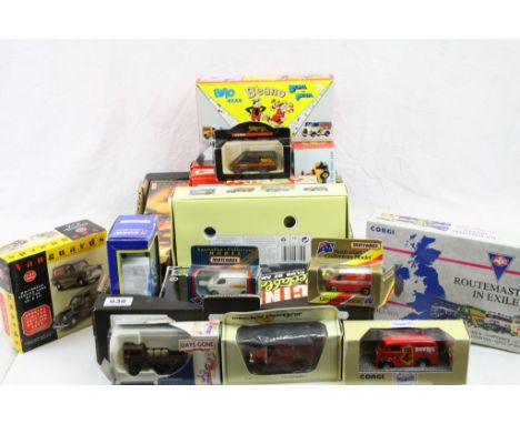 Collection of 20 boxed diecast models to include Corgi Classics, Beano, Rover, Youngsters, Matchbox Models of Yesteryear, Fir