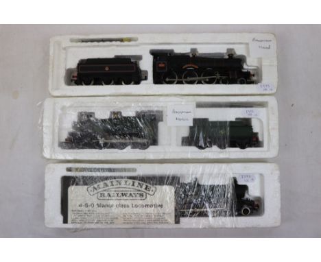 Three OO gauge locomotives to include Bachmann Ramsbury Manor, Bachmann 7829 and Mainline 4-6-0 Bradley Manor, all three with