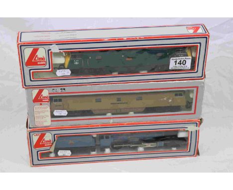 Three boxed Lima OO gauge locomotives to include King Charles II 2-6-0 6009, Western Enterprise D1023 and BR D614 Dragon