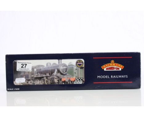 Boxed Bachmann OO gauge Blue Riband DCC Ready 32827 Ivatt Class 2MT 2-6-0 6404 LMS Black locomotive