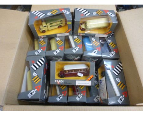 Collection of 34 boxed Corgi Classic diecast models to include Bedfords etc
