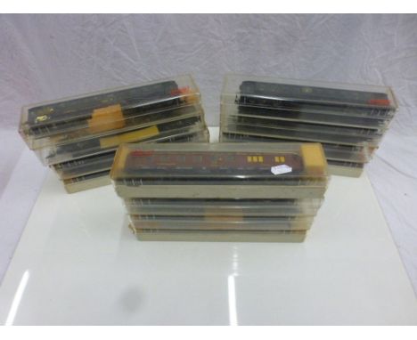 12 Cased Liliput HO scale items of rolling stock 