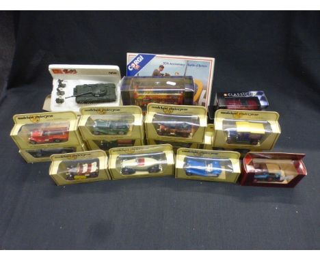 17 Boxed diecast models to include 13 x Matchbox models of Yesteryear, 2 x Shell Classics, Creative Master Edinburgh Tour Bus