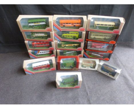 18 Boxed 1:76 EFE Exclusive First Editions buses/coaches featuring Colmans Mustard (oo scale), Beachy Head, South West NBC, S