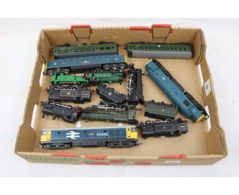 12 OO gauge locomotives and dummys to include Lima The Fife &amp; Forfar Yeomantry Hornby King Edward I, Lima Centurion etc