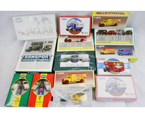 Collection of 14 boxed Corgi diecast models to include 3 x Toymaster, 2 x Youngsters, Jaguar 97700, The Bedford Van, Happy Bi