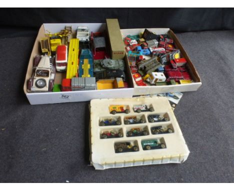 Collection of vintage play worn diecast models to include Matchbox, Corgi, Dinky etc