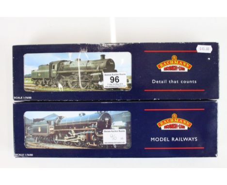 Two boxed Bachmann OO gauge locomotives to include 31712 B1 61000 Springbok BR lined black emblem and 31101A Standard 4MT 750