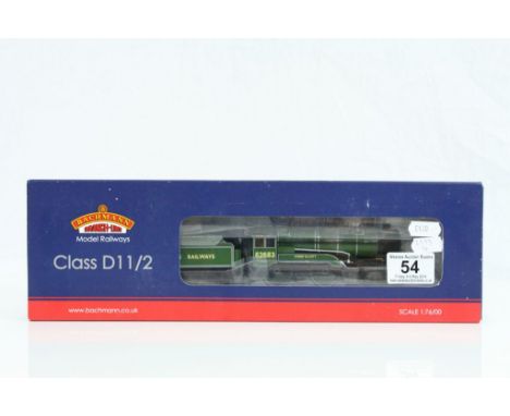 Boxed Bachmann OO gauge 21 DCC 31136K Class D11 62683 Hobbie Elliott British Railways green locomotive (exclusive to Bachmann