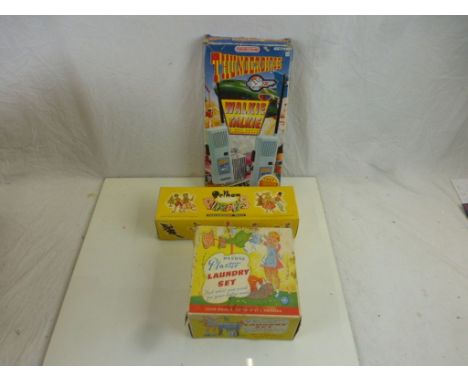 Boxed Pelham Puppet Fairy SL in vg condition and with original paperwork, plus boxed boxed Marx Deluxe Plastic Laundry Set an