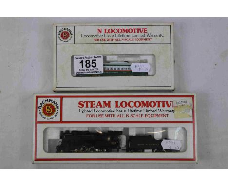 Two boxed Bachmann N gauge locomotives to include 53060 Consolidation 2-8-0 &amp; Tender Reading and 51629C2 PCC Streamline T