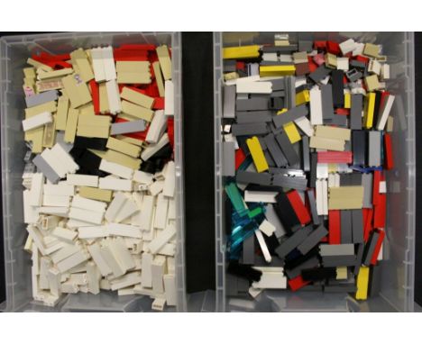 Lego - Approx 2.7kg Bricks mainly 1x2x5 Pillars part 2454 with some 1x2x2 3245, some printed or modified. Castle, City, Harry