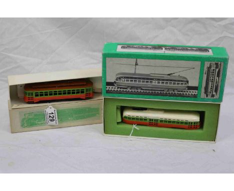 Two boxed HO scale PSM Pennsylvania Scale Models kit locomotives by Bowser, both built and with paperwork to include PCC Stre