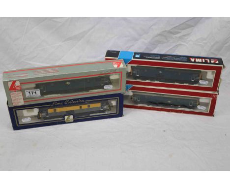 Four boxed Lima OO gauge Diesel locomotives to include BR73001, E6014, E6018 &amp; 73131