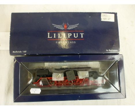 Boxed Bachmann Lilput HO L106201 4-6-4 Locomotive in black with paperwork