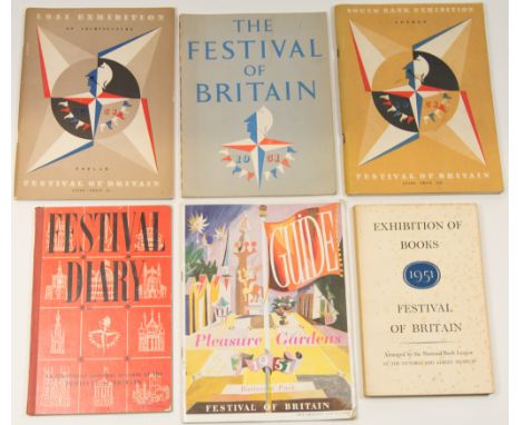 The Festival Of Britain, 1951Catalogues and Guides, printed festival diary, book exhibition catalogue; together with British 