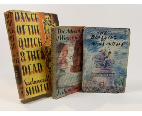 Nancy Mitford, The Blessing, Hamish Hamilton, London, 1951, with dust wrapper, and a collection of 20th century novels, poeti