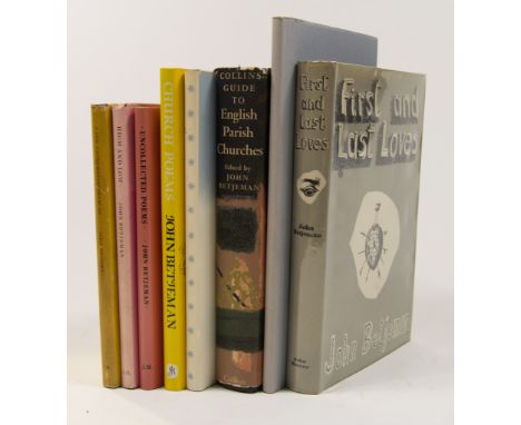 John Betjeman, A Few Late Chrysanthemums, John Murray, London 1954, with dust wrapper; First and Last Loves, John Murray, Lon