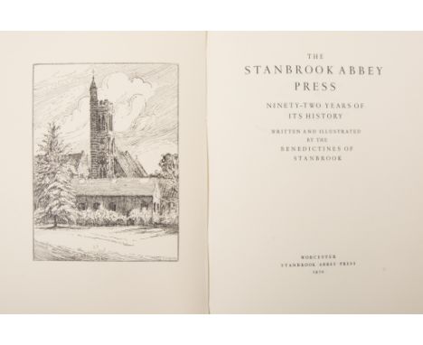 Benedictines of Stanbrook, The Stanbrook Abbey Press Ninety-two years of its history, Worcester 1970, from an edition of 450;