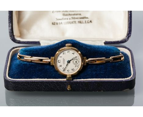 LADY'S EARLY TWENTIETH CENTURY NINE CARAT GOLD JW BENSON COCKTAIL WATCH
signed fifteen jewels manual wind movement numbered 2