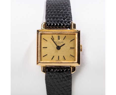 OUTSTANDING 1960s LADY'S EIGHTEEN CARAT GOLD PATEK PHILIPPE WRISTWATCH
circa 1968, signed twenty jewels manual wind movement 