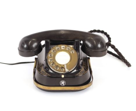 A Vintage rotary dial telephone, "Belgique Bell Telephone MFG Company"