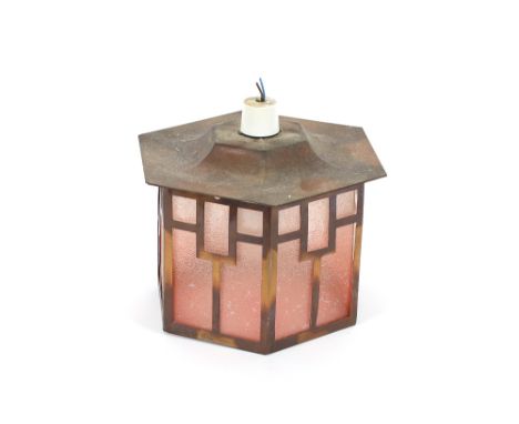 A quantity of various Art Deco design and retro ceiling lights and light shades